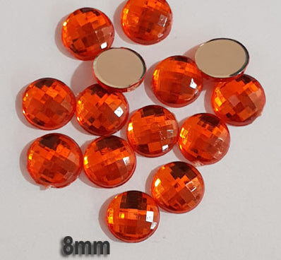 500 Pcs pack Round Acrylic stone for adornment Size mentioned on image