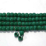 Solid Color Glass Pony Beads Large Hole about 3~4mm ,  Beads Size about 8~9mm, Sold Per Strand of 16" (Line) About 60~65 Beads