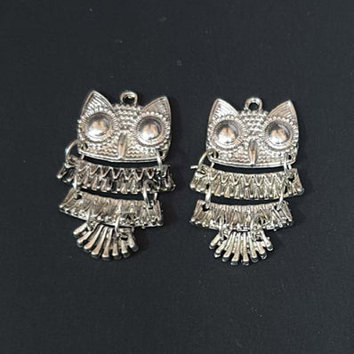 Per Piece 44x21mm Small Metal Charms Pendant Oxidized Finish  Jewellery Making Raw Materials