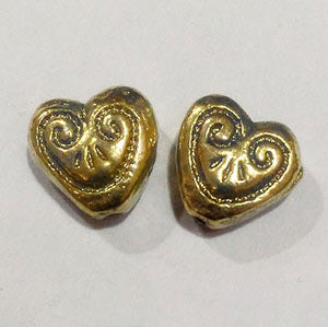 10 Pcs Pack, Approx Size 14mm,Aluminum Metal Beads, Antiqued, Light Weight for Tribal Jewellery