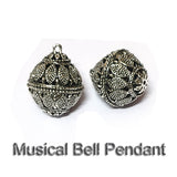 4 Pcs Pack Larger Size Filigree Handmade Beads