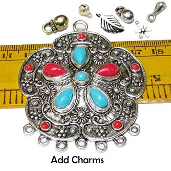Size Scale Ethnic Nepali Pendant, Sold by Per Piece