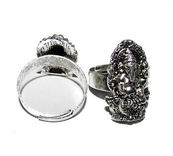 Fashion German Silver Metal Ring, Sold by  Per Piece