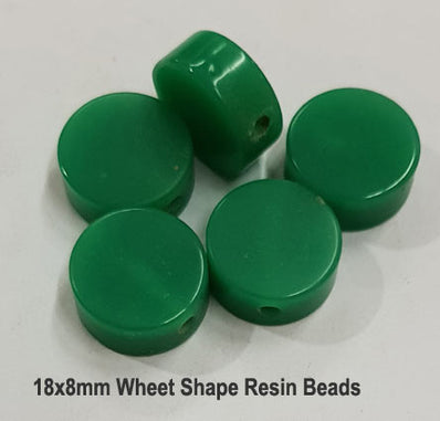 10 Pcs Pack Size about 18x8mm Wheel Shape Resin Beads Limited Quantity