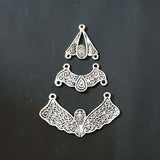 1 PAIR PACK 44X60mm Oxidized Silver Earring Making Component