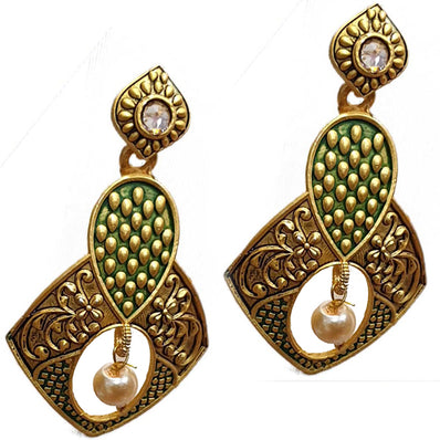 Traditional Marriage Party Bridal Earring Bold Large and Heavy Eye Catching