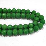 Green  Color Opaque Glass Beads