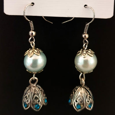 14-49 mm Long Silver Matt Finish Designer Earrings Sold by per pair Pack, premium look