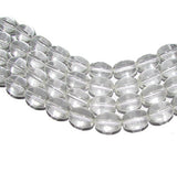Real Sphatic 10X8mm Crystal Quartz Semi Precious Beads Sold Per strands About 31 Beads