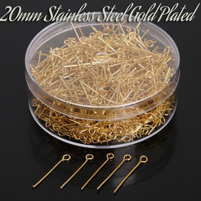Buy 26mm Eye Pins In Golden For Jewellery Making Online In India. Low  Prices Fast Delivery