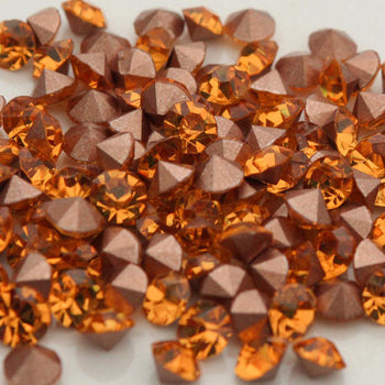 3.5mm, Flatback Chatons, Glass Rhinestone, Sold Per Pack of 144 Pcs, Size SS-14