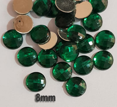 500 Pcs pack Round Acrylic stone for adornment Size mentioned on image