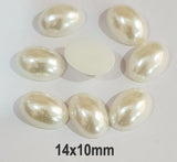 200 Pcs Pack Imitation Acrylic Pearl Cabochons Stone for making jewellery and Crafts work