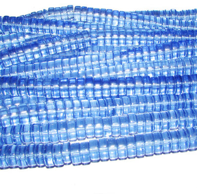 4x8mm Crystal Glass beads, priced per strand  strand length 16 inches