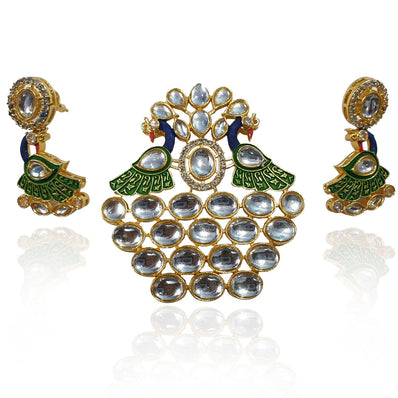 Large Size Kundan Pendant Set high quality Sold Per Set