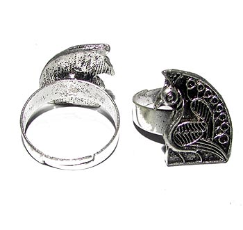 Fashion German Silver Metal Ring, Sold by  Per Piece