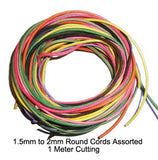 10 Meter Cotton Wax Beading Cords, Assorted colors in Size 1.5mm and 2mm sizes