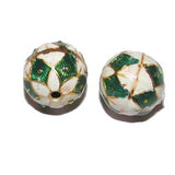 2 Pieces Pack,Fine Selections of Handworked Meena Beads