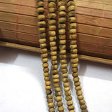 85-90 Beads Per Strands Pkg. Hand made bone beads Size 6mm