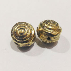 10 Pcs Pack, Approx Size 15mm,Aluminum Metal Beads, Antiqued, Light Weight for Tribal Jewellery