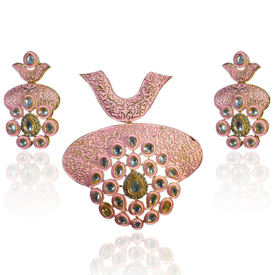 Large Size Kundan Pendant Set high quality Sold Per Set