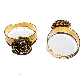 Fashion German Silver Metal Ring, Sold by  Per Piece