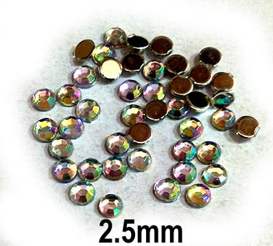 500 Pcs pack Round Acrylic stone for adornment Size mentioned on image