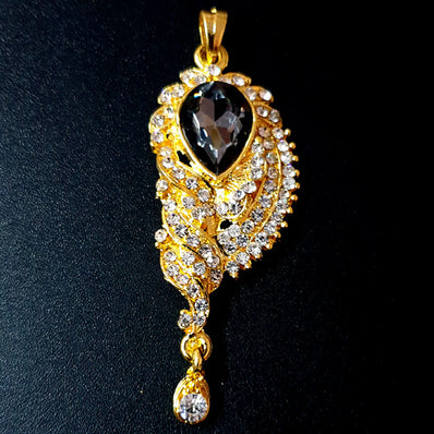 28x85 mm Stone Pendants high quality stone setting gold plated Sold by Per Piece
