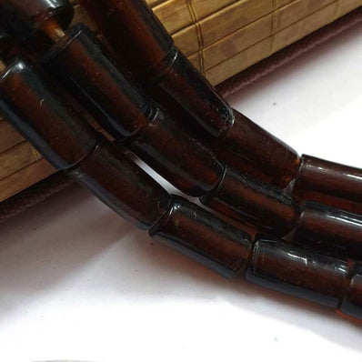 12x25mm Size 16 Beads Plain Large Size Vintage Glass Beads, Hole Size about 3~5mm Unbeatable Discounted Price offered Made Ethnic and Fancy Necklace, No Exchange or Refund Due to Sale Item