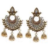 Traditional Marriage Party Bridal Earring Bold Large and Heavy Eye Catching