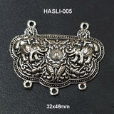 46x32mm Double Loop Boho Hasli Gypsy Pendants Charms Oxidized Sold Per Piece