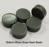 10 Pcs Pack Size about 18x8mm Wheel Shape Resin Beads Limited Quantity