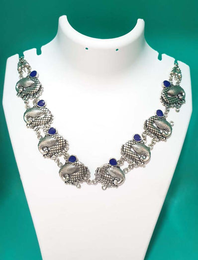 Rajasthani Boho Gypsy Oxidized metal jewellery Necklace Sold Per Piece cheapest oxidised jewellery online