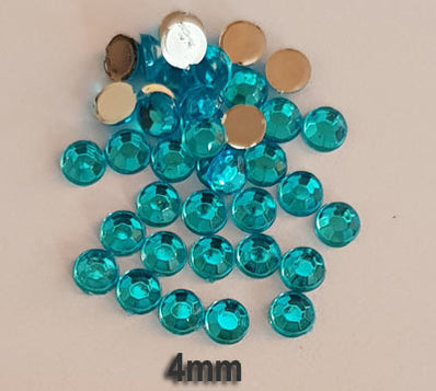 500 Pcs pack Round Acrylic stone for adornment Size mentioned on image
