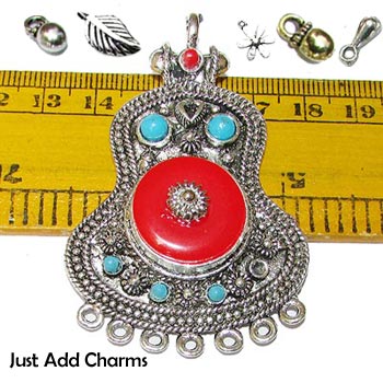 Size Scale Ethnic Nepali Pendant, Sold by Per Piece