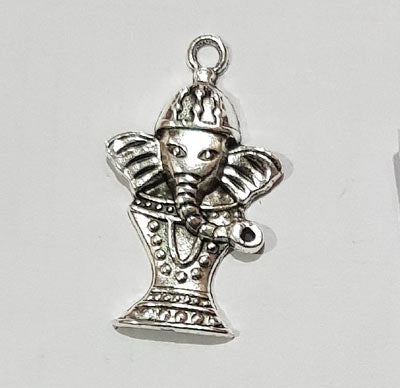 German Silver Ganesha Pendant Sold By Per Pcs Size 30x20mm
