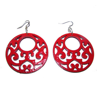 Fashion Earrings Bold and Beautiful !. Metarial:- Wood, size about 60mm