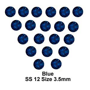 Chatons, Glass Rhinestone, Sold Per Pack of 144 Pcs, Size specified on product images