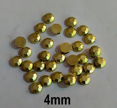 500 Pcs pack Round Acrylic stone for adornment Size mentioned on image