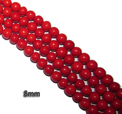 8mm Round Resin Beads, Sold Per 50 Pcs Pack in String, string size about 13 Inches Note Color may slight differ due to device