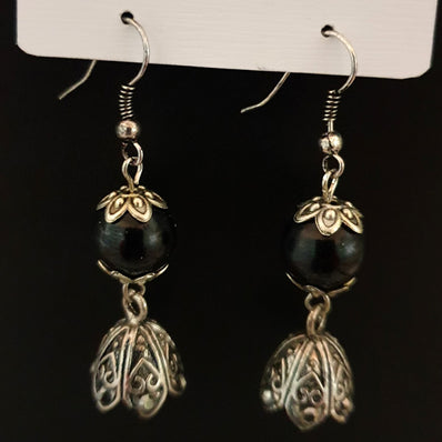 14-49 mm Long Silver Matt Finish Designer Earrings Sold by per pair Pack, premium look