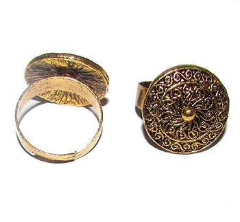 Fashion German Silver Metal Ring, Sold by  Per Piece