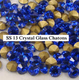 3.3mm, Flatback Chatons, Glass Rhinestone, Sold Per Pack of 144 Pcs, Size SS-13