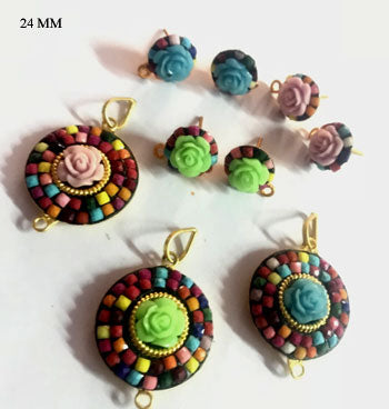 Handmade Pachi Pendant, Brass work Pachi Work Fashion Pendants Set , Sold by per Set