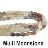 Moonstone, Size - 11x9 mm Approx Genuine Semi Precious Moon stone Beads, Sold By Strand (30-32 Beads)