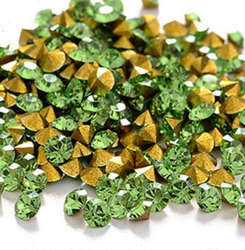 4mm, Flatback Chatons, Glass Rhinestone, Sold Per Pack of 144 Pcs, Size SS-16