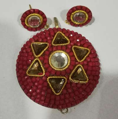 Pachi Work Fashion Pendants Set , Sold by per Set