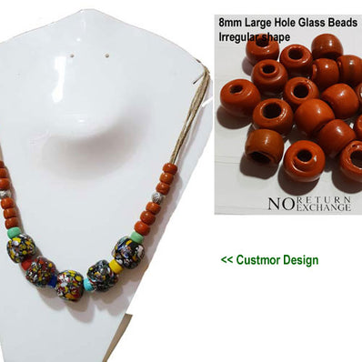 Sale ! 50-60 Gram Pack about 8mm Size, loose Pony irregular shape, No Return or exchange due to handmade