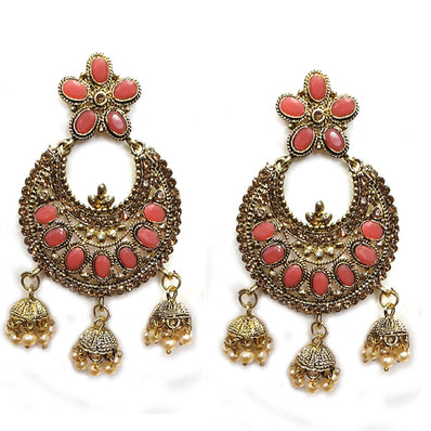 Traditional Marriage Party Bridal Earring Bold Large and Heavy Eye Catching