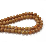 9-10mm Size  Jasper Gemstone beads sold by per string .15 Inch 41-47 Beads